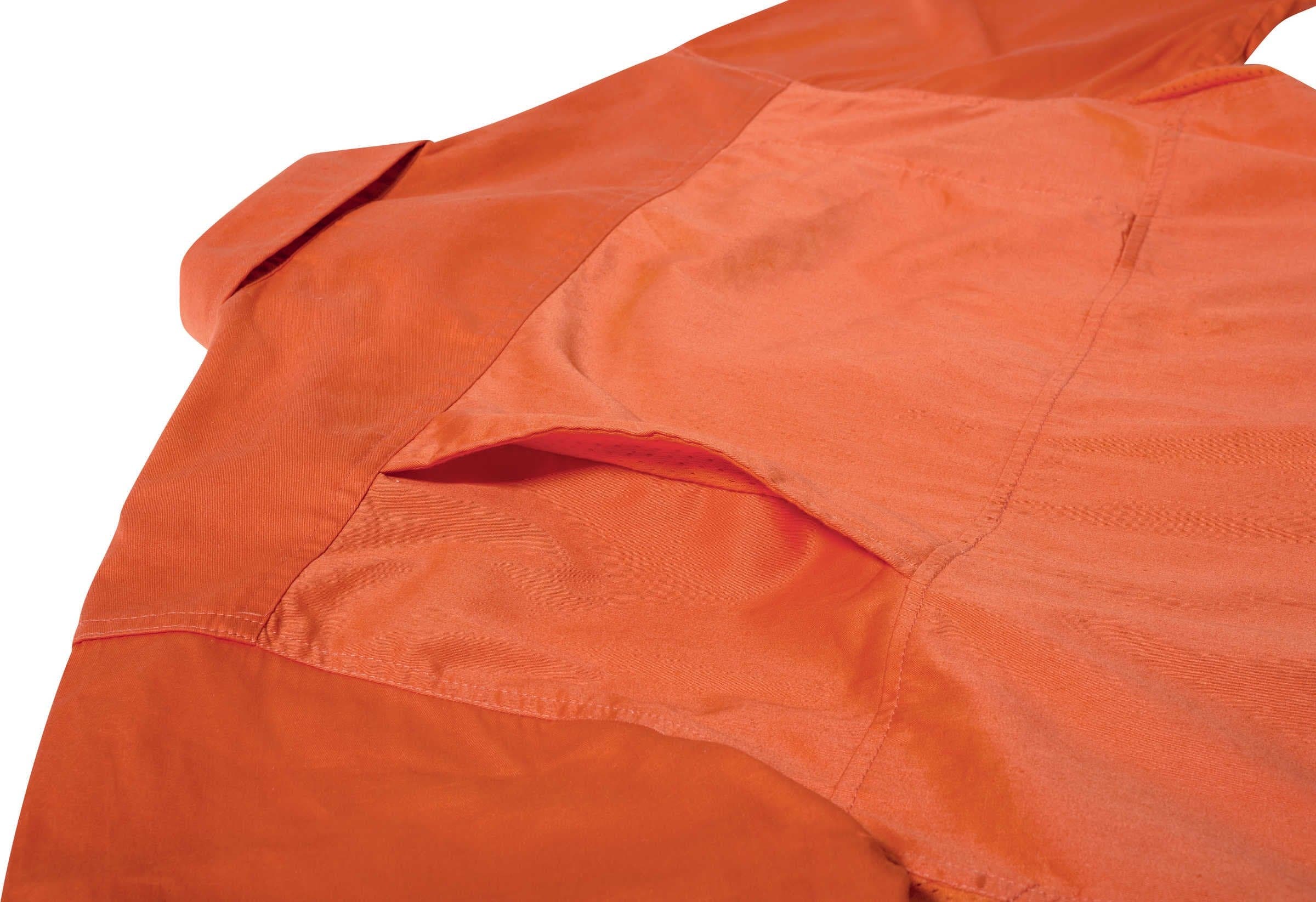 Bisley Cool Lightweight Gusset Cuff Hi Vis Drill Shirt - Long Sleeve - Orange (BS6894) - Trade Wear