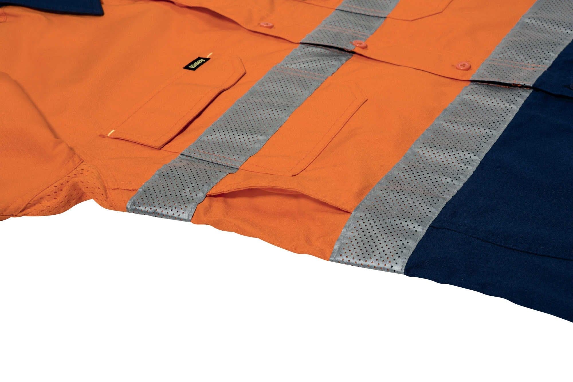 Bisley 3M Taped Hi Vis X Airflow™ Ripstop Shirt (BS6415T) - Trade Wear