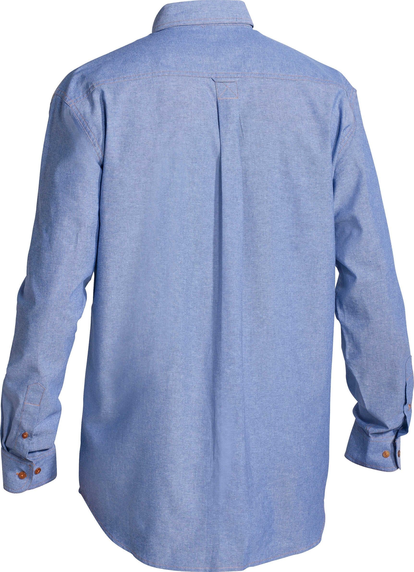 Bisley Chambray Shirt - Long Sleeve - Blue (B76407) - Trade Wear