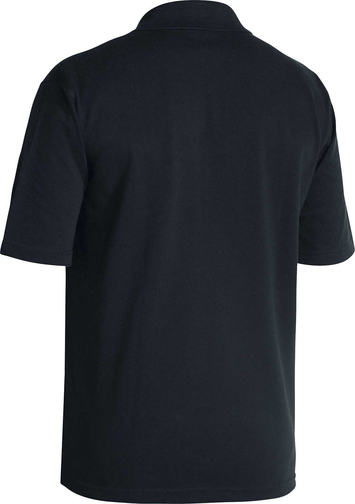 Bisley Mens Poly/Cotton Polo Shirt - Black (BK1290) - Trade Wear