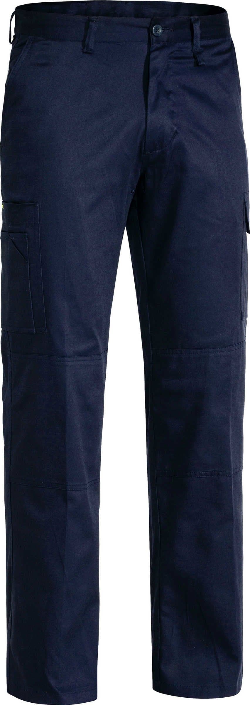 Bisley Cool Lightweight Drill Pants - Navy (BP6899) - Trade Wear