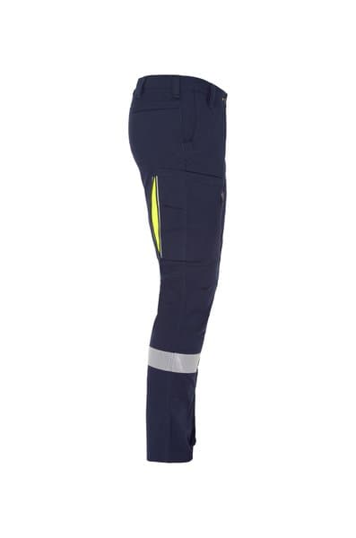 Bisley X Airflow™ Taped Stretch Ripstop Vented Cargo Pant (BPC6150T-Navy/Yellow)