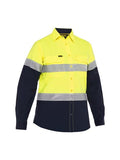 Bisley Womens X Airflow™ Hi Vis Taped Stretch Ripstop Shirt (BL6491T)