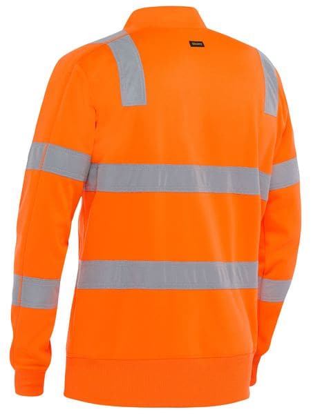 Bisley Taped Hi Vis 1/4 Zip Pullover (BK6814T)--Rail Orange