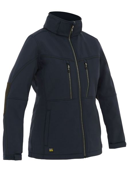 Bisley Womens Flex & Move™ Hooded Soft Shell Jacket (BJL6570)