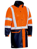 Bisley Taped Two Tone Hi Vis Stretch PU Rain Coat (BJ6935HT)