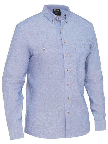 Bisley Mens Long Sleeve Chambray Shirt (BS6407)