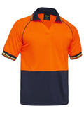 Bisley Two Tone Hi Vis Short Sleeve Polo Shirt (BK1440)