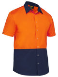 Bisley Two Tone Hi Vis Shirt Sleeve Shirt (BS1442)