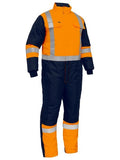 Bisley X Taped Two Tone Hi Vis Freezer Coverall (BC6453T)