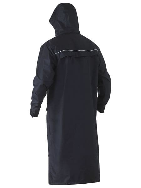 Bisley Navy Long Rain Coat Tradewear - Main Image