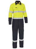 Bisley Apex 185/240 Taped Hi Vis FR Ripstop Vented Combo Coverall (BC8477T)
